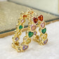 Arete de Chapa de Oro COA1841-1
