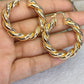 Arete de Chapa de Oro COA1856-1
