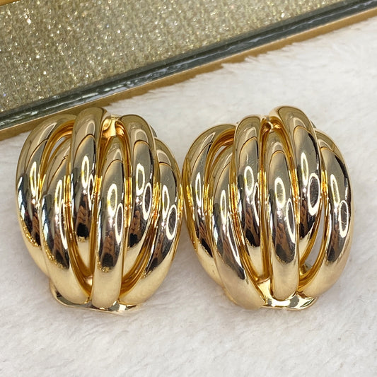 Arete de Chapa de Oro COA1852-1