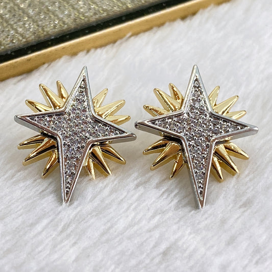 Arete de Chapa de Oro COA1868-1