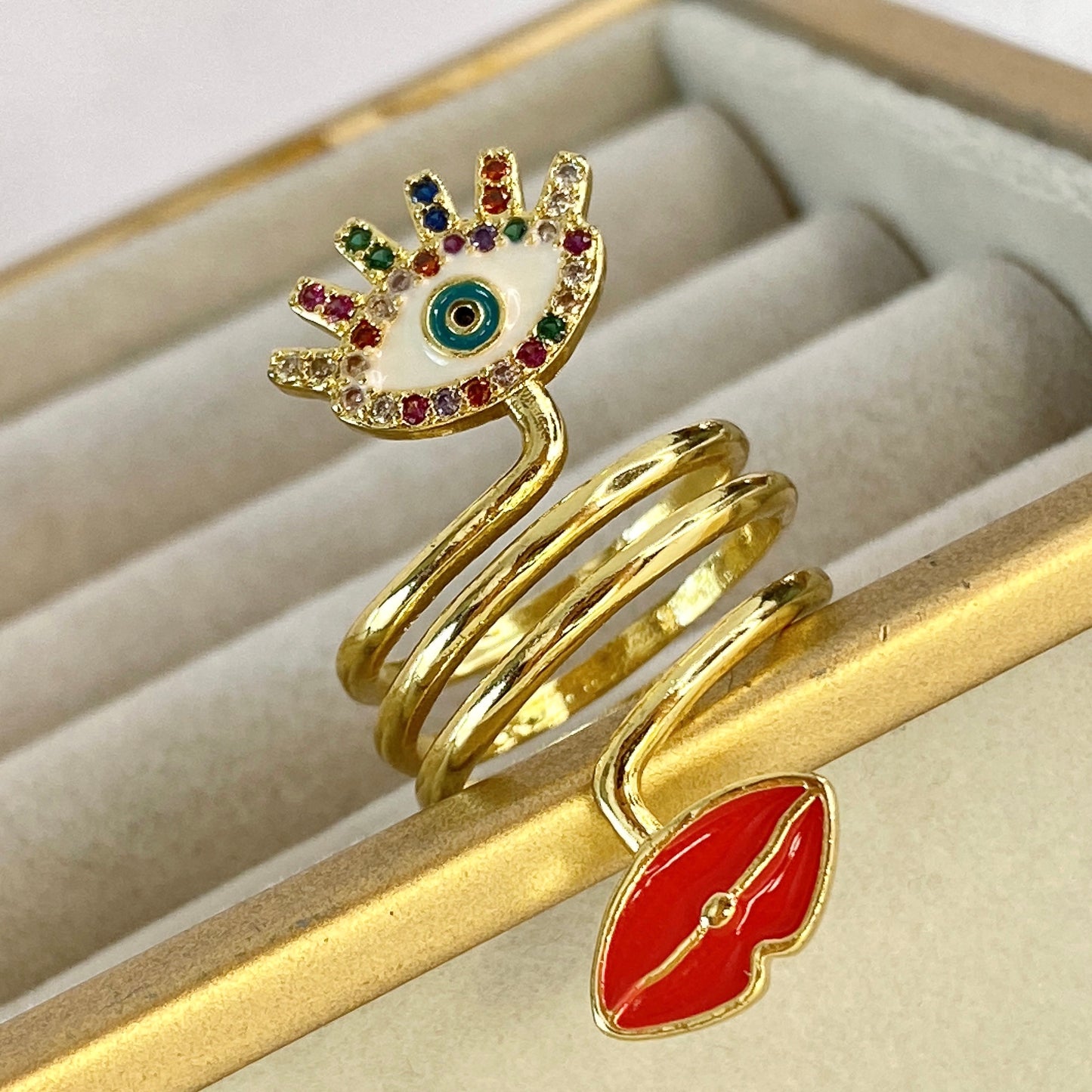 Anillo de Chapa de Oro ACO1285-1
