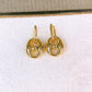 Arete de Chapa de Oro COA2731-1