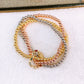 Set Pulseras de Chapa de Oro COP1879-3