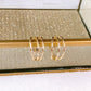 Arete de Chapa de Oro COA2824-1