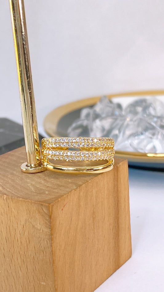 Anillo de Chapa de Oro Ajustable ACO1698-1