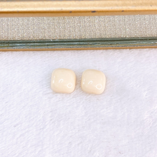 Arete de Chapa de Oro y Acrilico COA2827-1