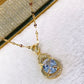 Collar de Acero Inoxidable y Dije de Chapa de Oro CAI2446-1