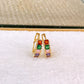Arete de Chapa de Oro COA2629-5