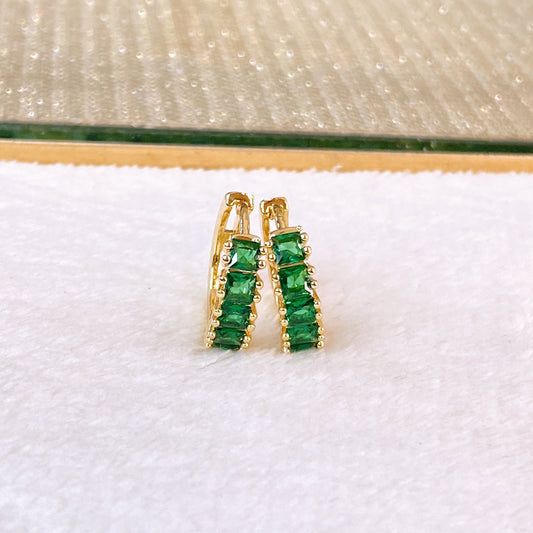 Arete de Chapa de Oro COA2629-3