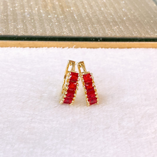 Arete de Chapa de Oro COA2629-4