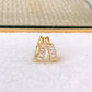 Arete de Chapa de Oro COA2629-1