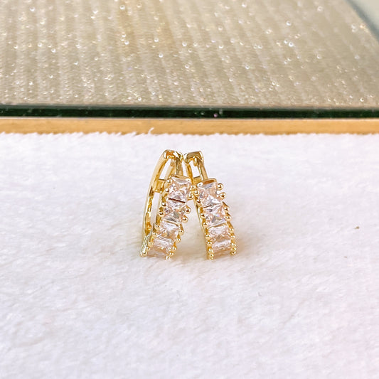 Arete de Chapa de Oro COA2629-1