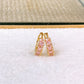 Arete de Chapa de Oro COA2629-2