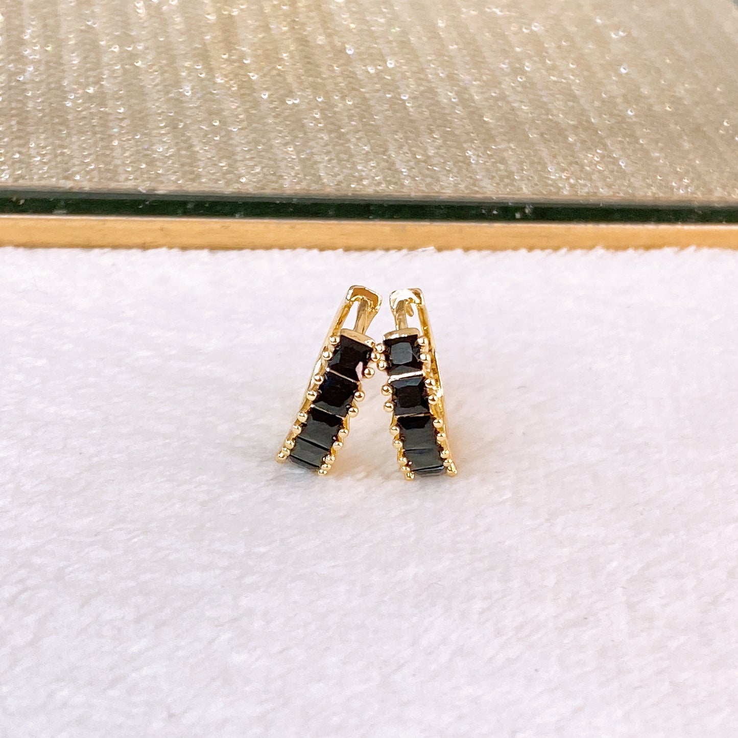 Arete de Chapa de Oro COA2629-6