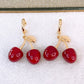 Arete de Chapa de Oro COA2628-3
