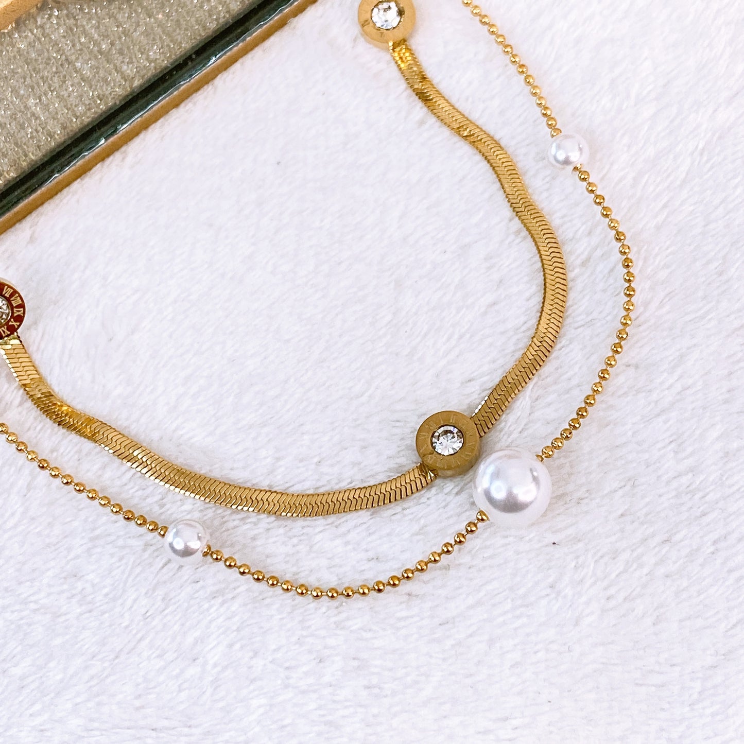 Collar Doble de Acero Inoxidable CAI3345-1