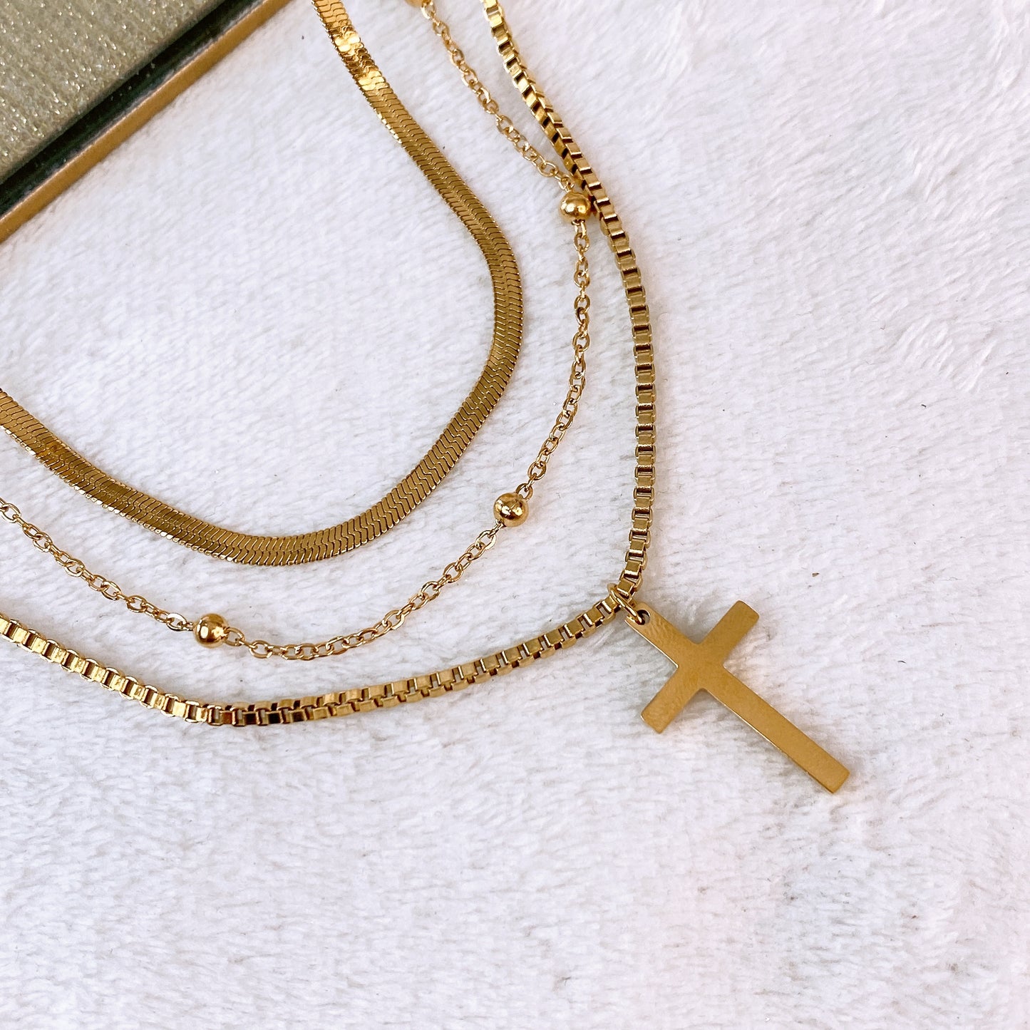 Collar Triple de Acero Inoxidable CAI3344-1