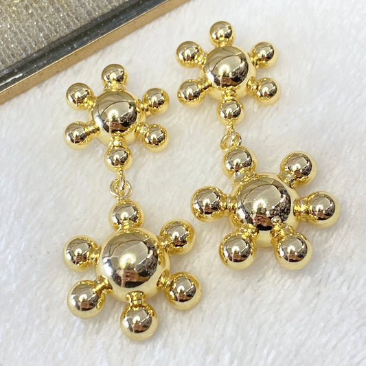 Arete Chapa de Oro COA1786-1