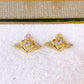 Arete de Chapa de Oro COA2840-1