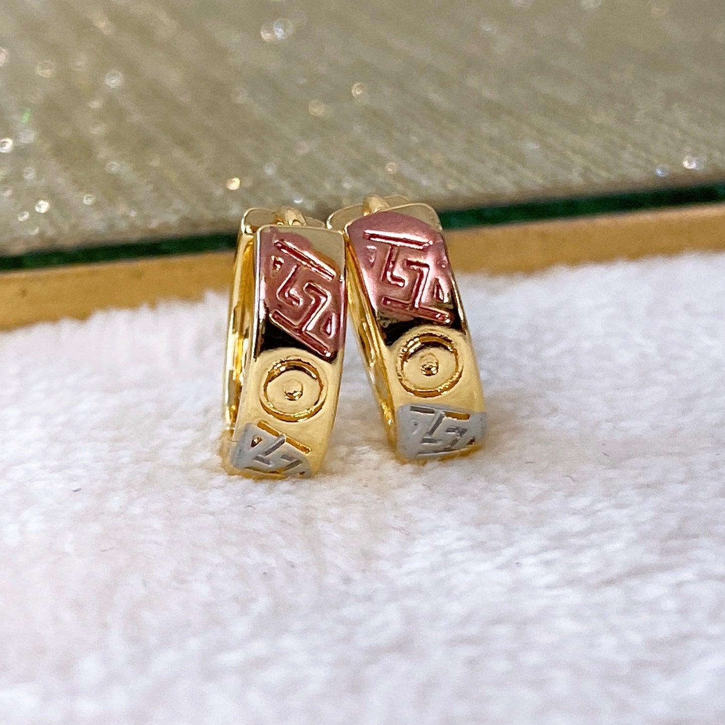 Arete Chapa de Oro COA1938-1