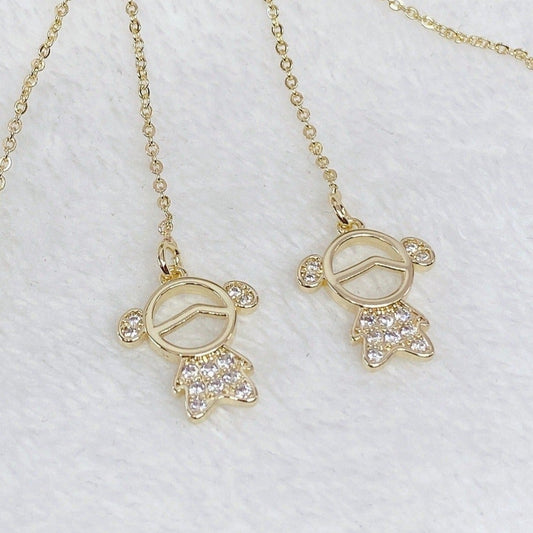 Arete de Chapa de Oro COA1232-1