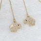 Arete de Chapa de Oro COA1232-2
