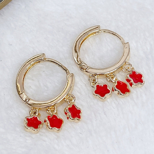 Arete Chapa de Oro COA1212-1