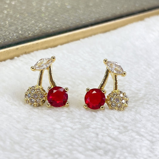 Arete de Chapa de Oro COA1787-1
