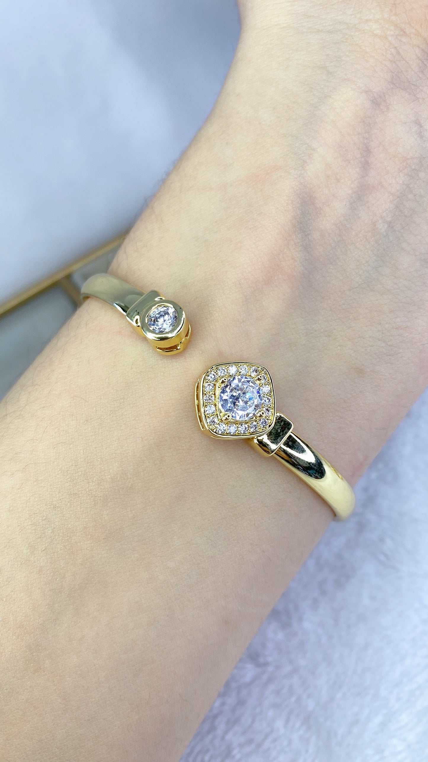 Pulsera de Chapa de Oro COP1404-6