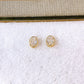 Arete de Chapa de Oro COA2864-1