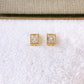 Arete de Chapa de Oro COA2862-1