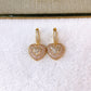 Arete de Chapa de Oro COA2837-2