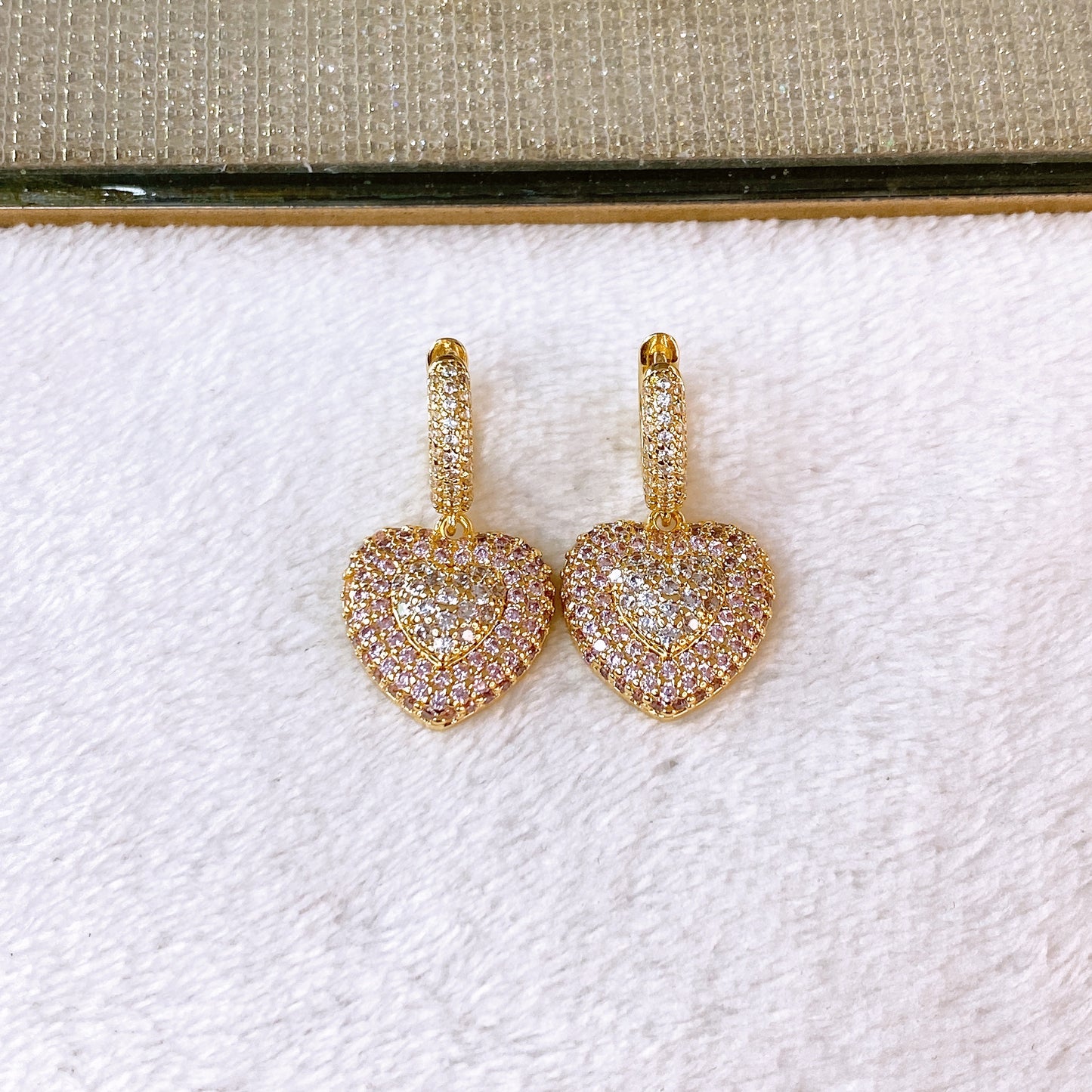 Arete de Chapa de Oro COA2837-2