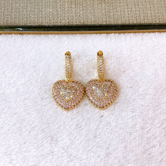 Arete de Chapa de Oro COA2837-2