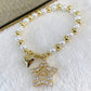 Pulsera de Chapa de Oro COP1435-1