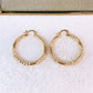Arete de Oro Laminado 4 cm COA2851-11