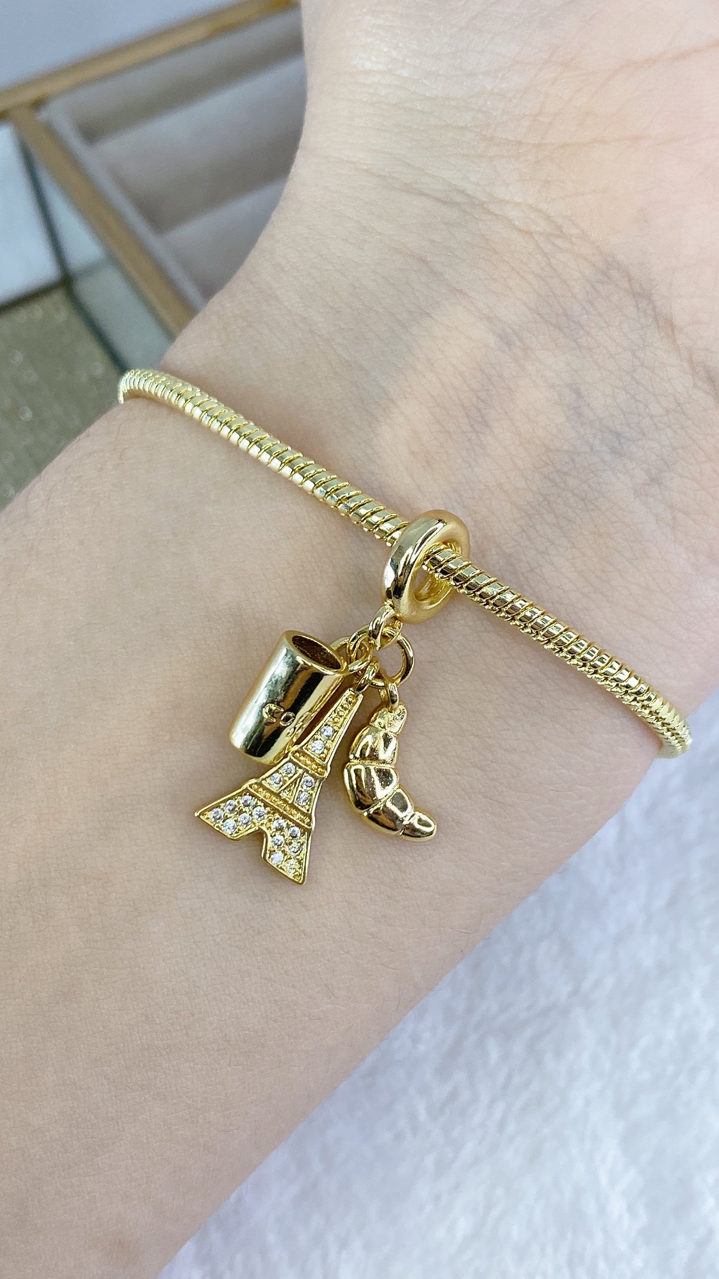 Pulsera de Chapa de Oro COP1426-1
