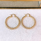 Arete de Oro Laminado 4 cm COA2851-2