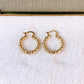 Arete de Oro Laminado 2.5 cm COA2849-9