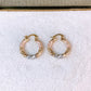 Arete de Oro Laminado 2.5 cm COA2847-1