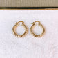Arete de Oro Laminado 2.5 cm COA2849-1