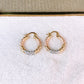 Arete de Oro Laminado 2.5 cm COA2847-11
