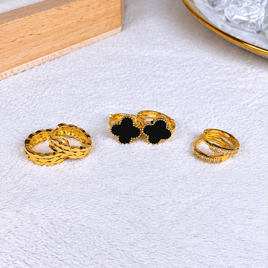 Set de Aretes de Oro Laminado COA2939-6
