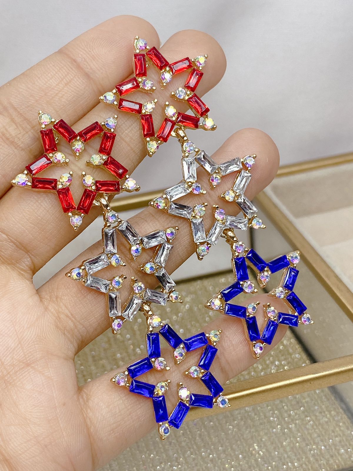 Arete de Fiesta de Bisuteria AB5206-3