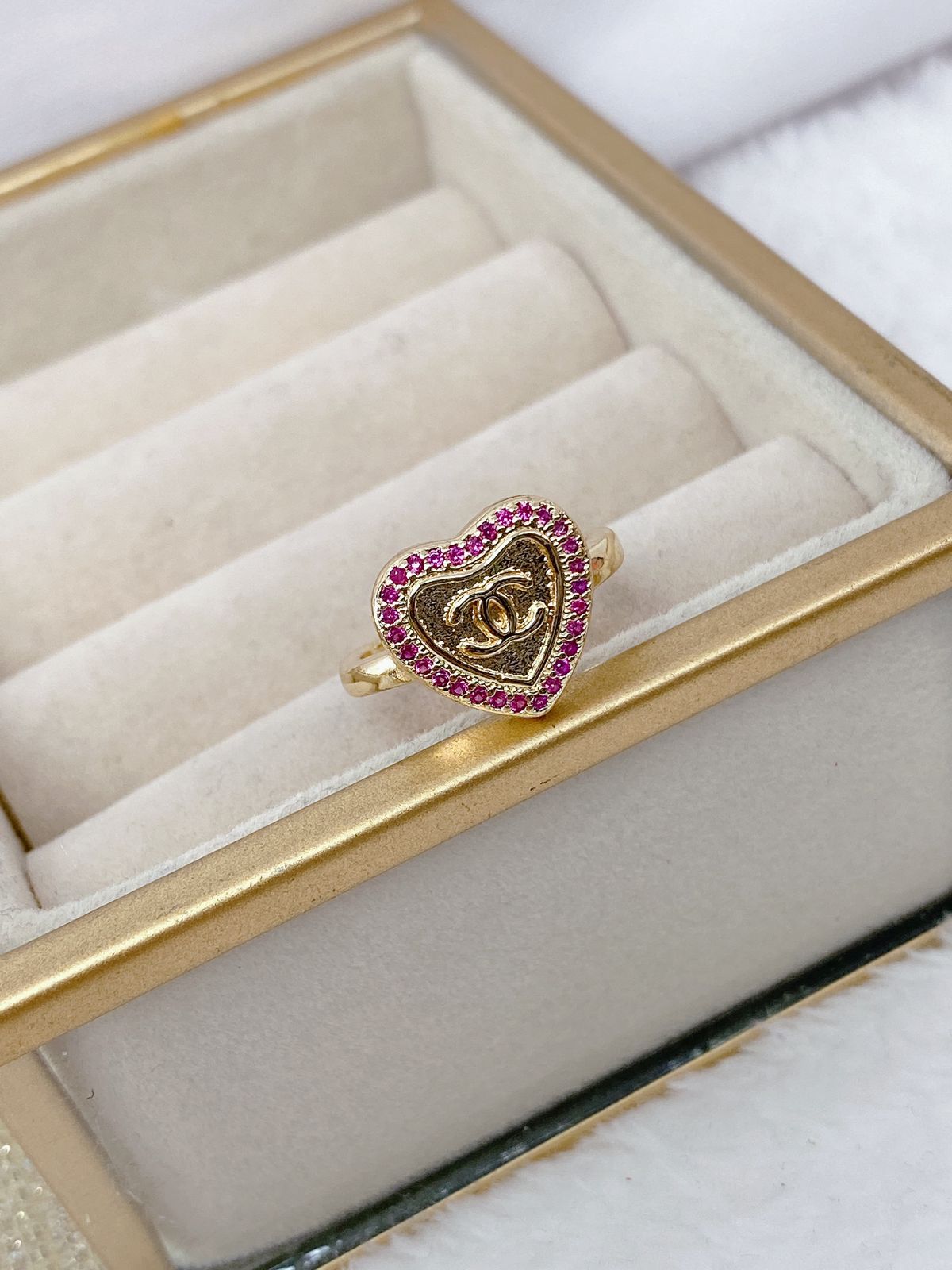 Anillo Chapa de Oro Ajustable ACO700-2