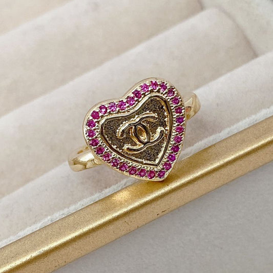 Anillo Chapa de Oro Ajustable ACO700-2
