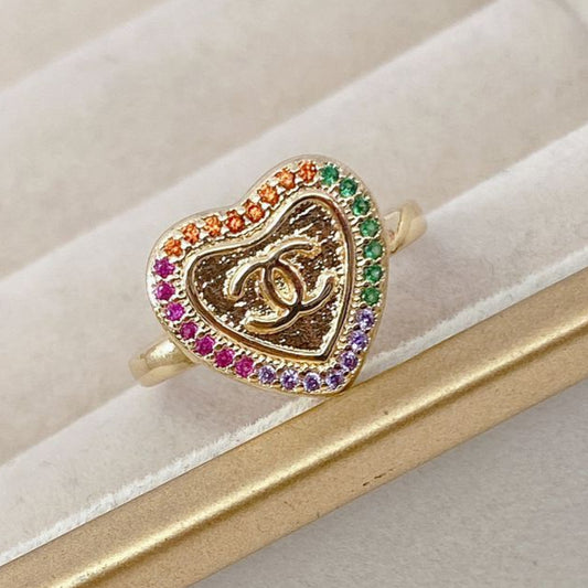 Anillo Chapa de Oro Ajustable ACO700-3
