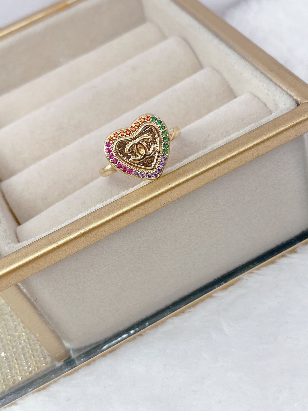 Anillo Chapa de Oro Ajustable ACO700-3