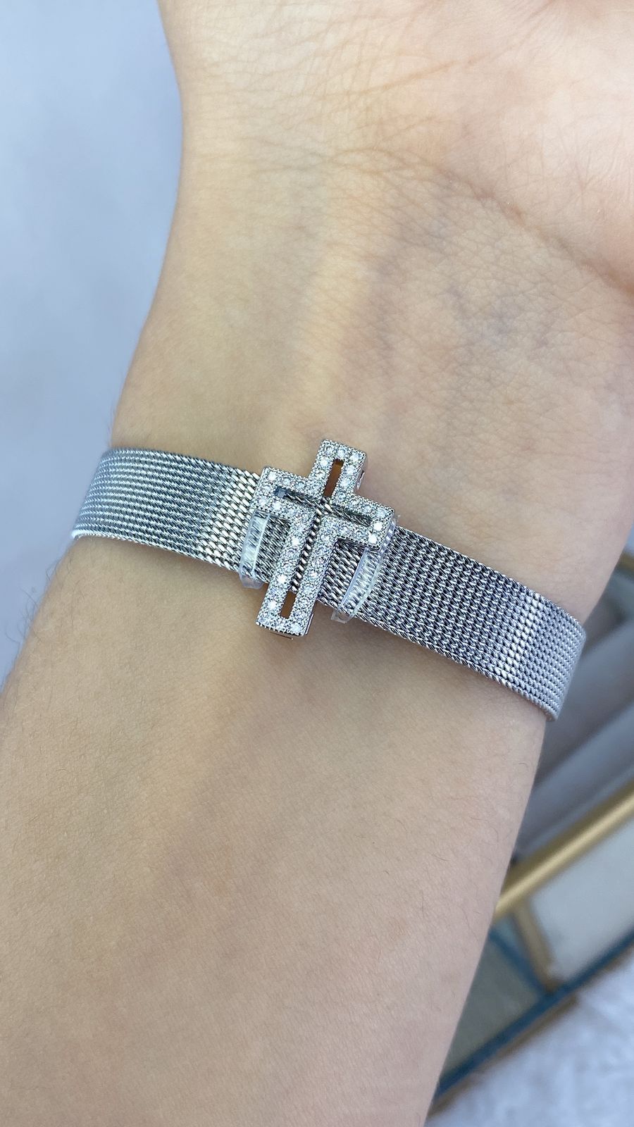 Pulsera de Acero Inoxidable + Dije de Chapa de Oro PAI891-2