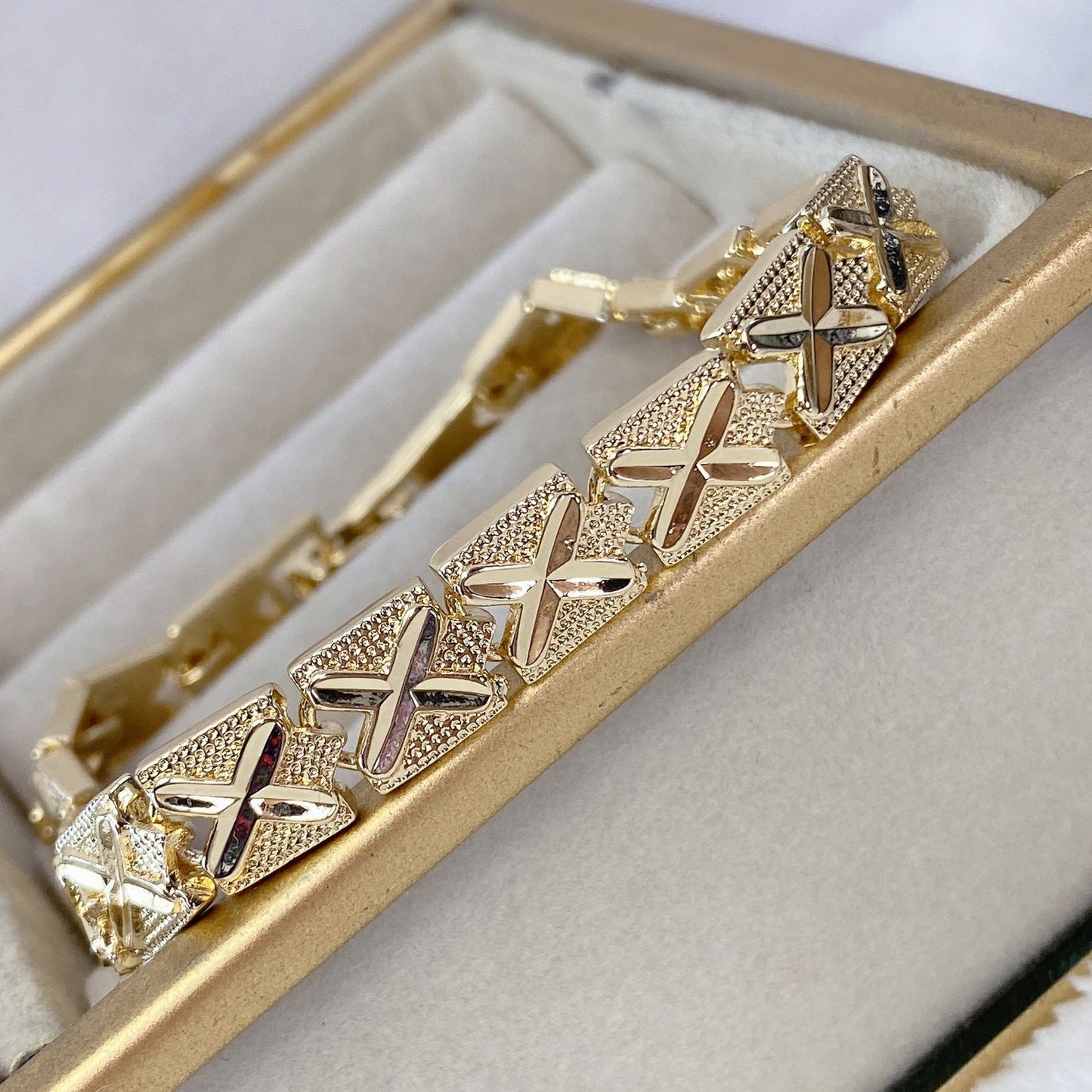 Pulsera de Chapa de Oro COP1450-1